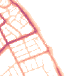 Daytime road noise heatmap for DN35 0BB