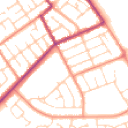 Daytime road noise heatmap for DN35 0DH