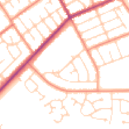 Daytime road noise heatmap for DN35 0DP