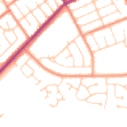 Daytime road noise heatmap for DN35 0DT