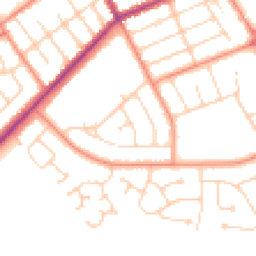 Daytime road noise heatmap for DN35 0DU