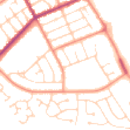 Daytime road noise heatmap for DN35 0EG