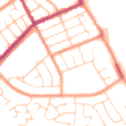 Daytime road noise heatmap for DN35 0EH