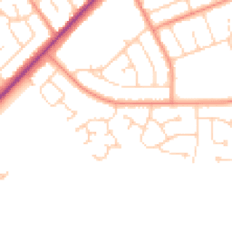 Daytime road noise heatmap for DN35 0LA