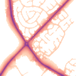 Daytime road noise heatmap for DN35 0RL