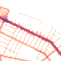 Daytime road noise heatmap for DN35 7DG