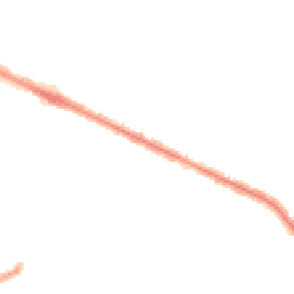 Night-time road noise heatmap for DN35 7EN