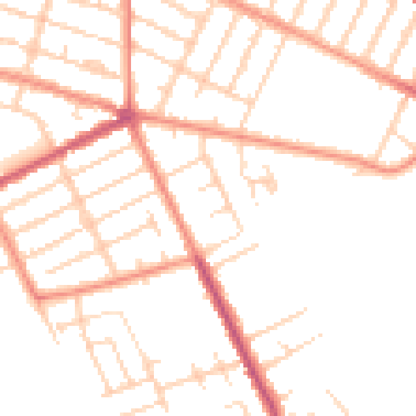 Daytime road noise heatmap for DN35 7SF