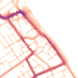 Daytime road noise heatmap for DN35 8EZ