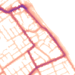 Daytime road noise heatmap for DN35 8HB