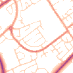 Daytime road noise heatmap for DN35 9ER