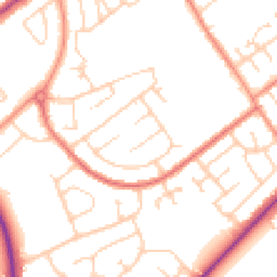 Daytime road noise heatmap for DN35 9EW