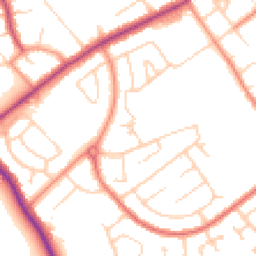 Daytime road noise heatmap for DN35 9HR