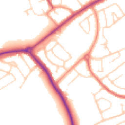 Daytime road noise heatmap for DN35 9LT