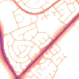 Daytime road noise heatmap for DN35 9PJ