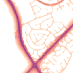 Daytime road noise heatmap for DN35 9PT