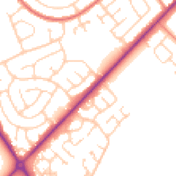 Daytime road noise heatmap for DN35 9PW