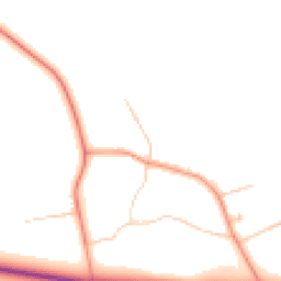 Daytime road noise heatmap for DN39 6YU