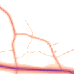 Daytime road noise heatmap for DN39 6YW