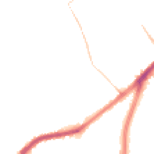 Night-time road noise heatmap for DN4 0XJ