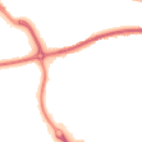 Night-time road noise heatmap for DN4 5AQ