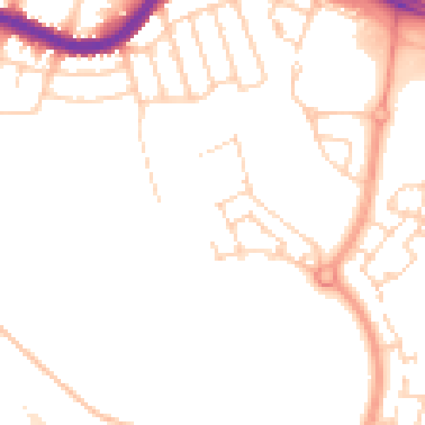 Daytime road noise heatmap for DN4 5NZ