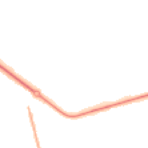 Night-time road noise heatmap for DN4 6NR