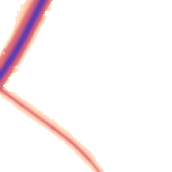 Night-time road noise heatmap for DN4 6TA