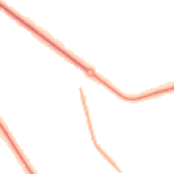 Night-time road noise heatmap for DN4 6XU