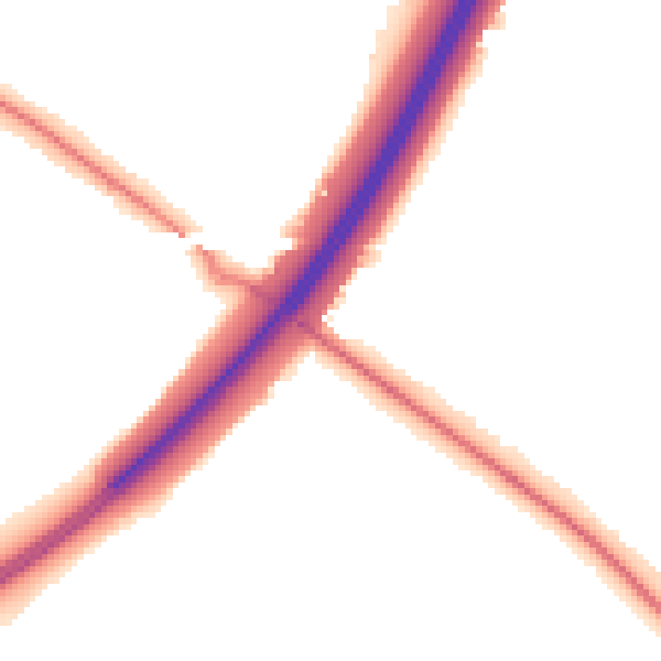 Night-time road noise heatmap for DN4 7NB