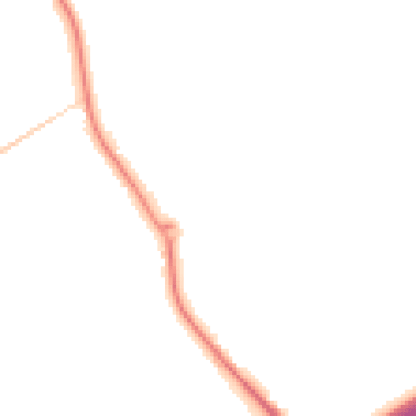 Night-time road noise heatmap for DN4 8SG