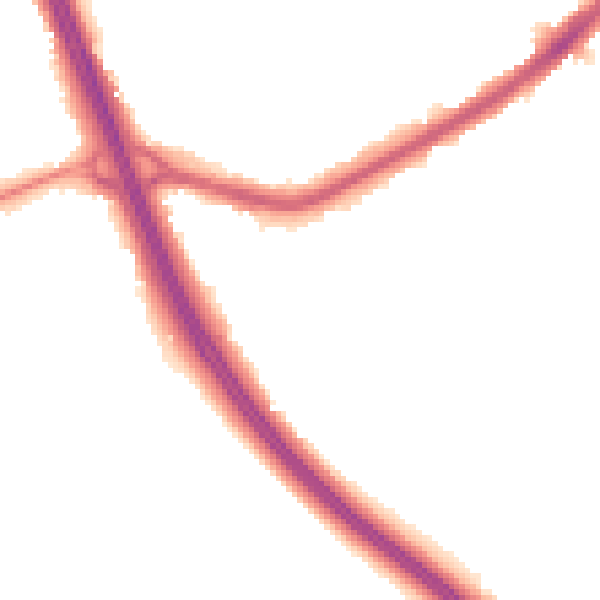 Night-time road noise heatmap for DN4 9ND