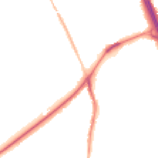 Night-time road noise heatmap for DN4 9RE