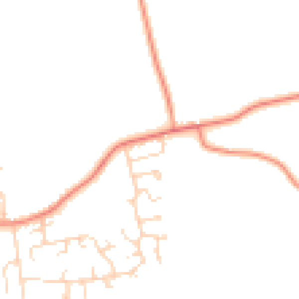 Daytime road noise heatmap for DN6 0EF