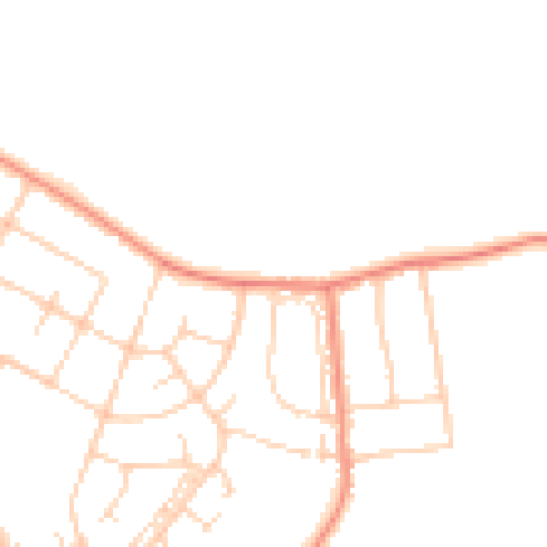 Daytime road noise heatmap for DN6 8ED