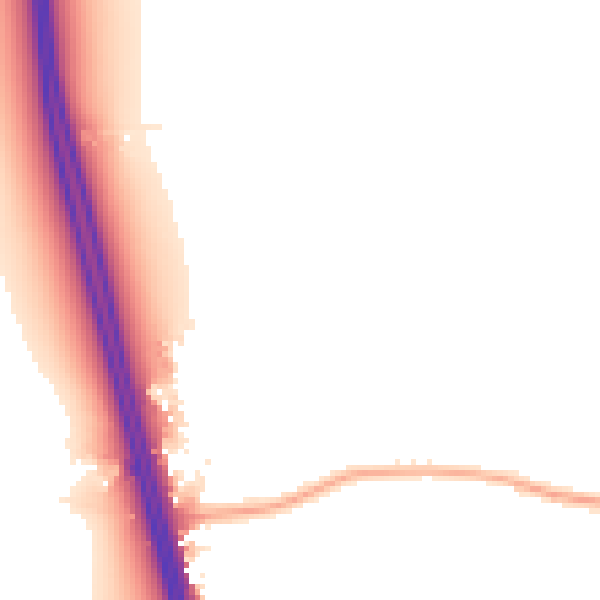Night-time road noise heatmap for DN6 8RA