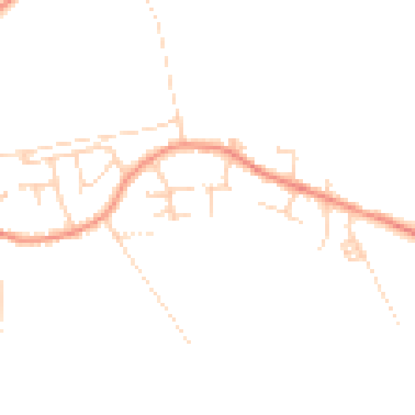 Daytime road noise heatmap for DN6 9HN