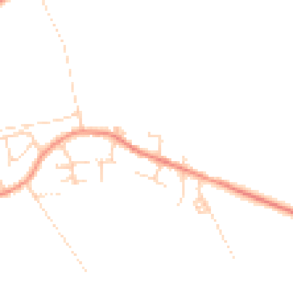 Daytime road noise heatmap for DN6 9HQ