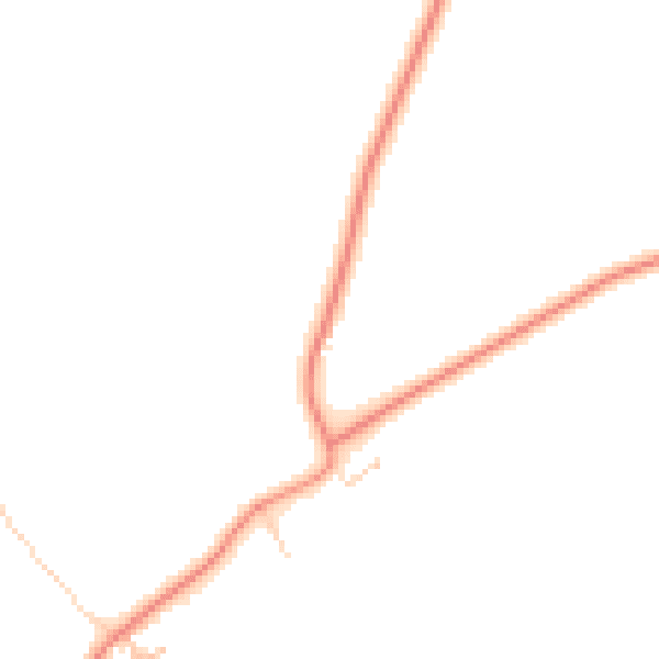 Daytime road noise heatmap for DN6 9JJ