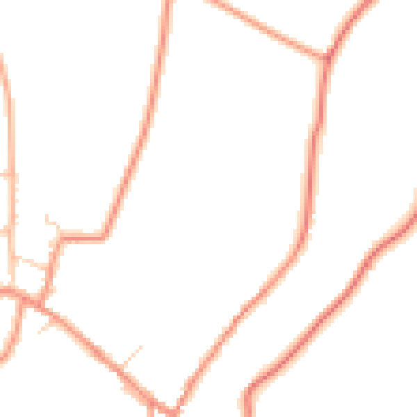 Daytime road noise heatmap for DN9 1AE