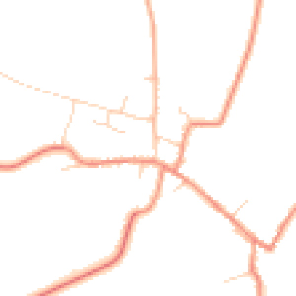 Daytime road noise heatmap for DN9 1AP
