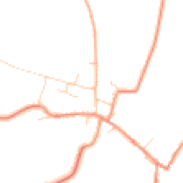Daytime road noise heatmap for DN9 1AR