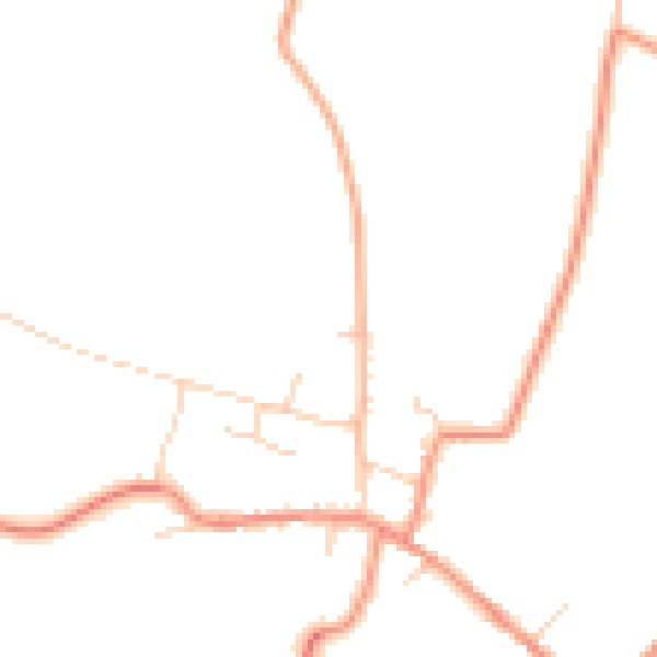 Daytime road noise heatmap for DN9 1AU