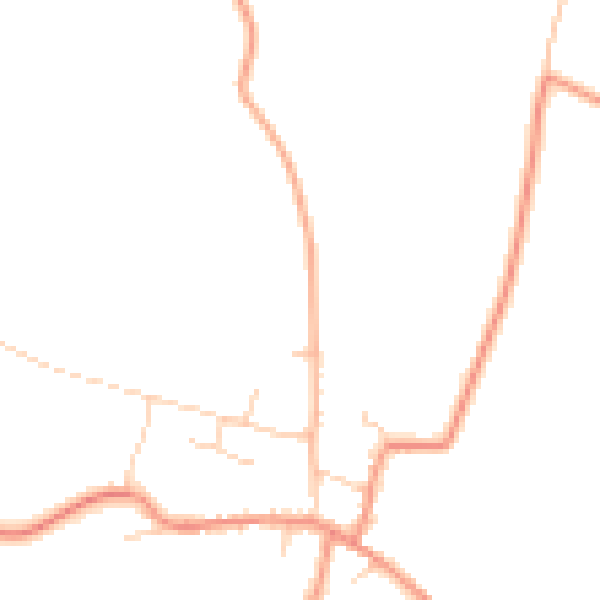 Daytime road noise heatmap for DN9 1AX