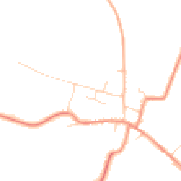 Daytime road noise heatmap for DN9 1AY
