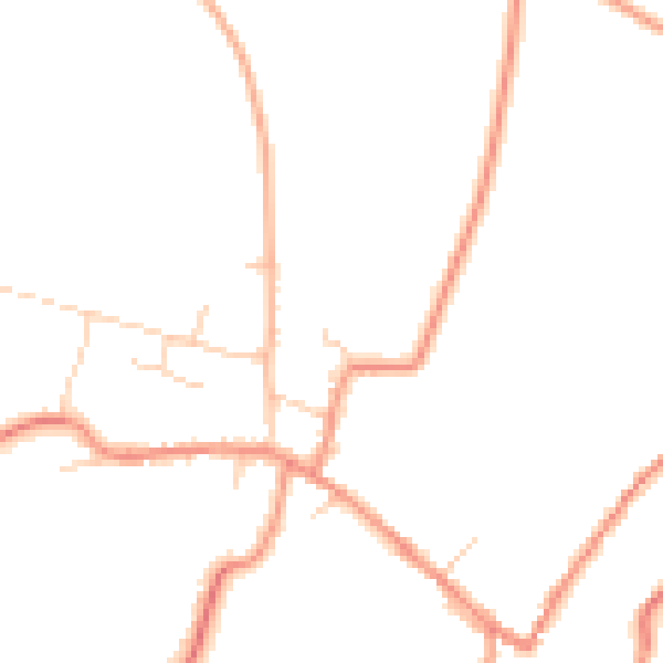 Daytime road noise heatmap for DN9 1BP