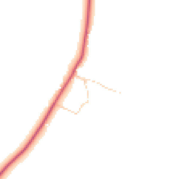 Daytime road noise heatmap for DN9 1DB