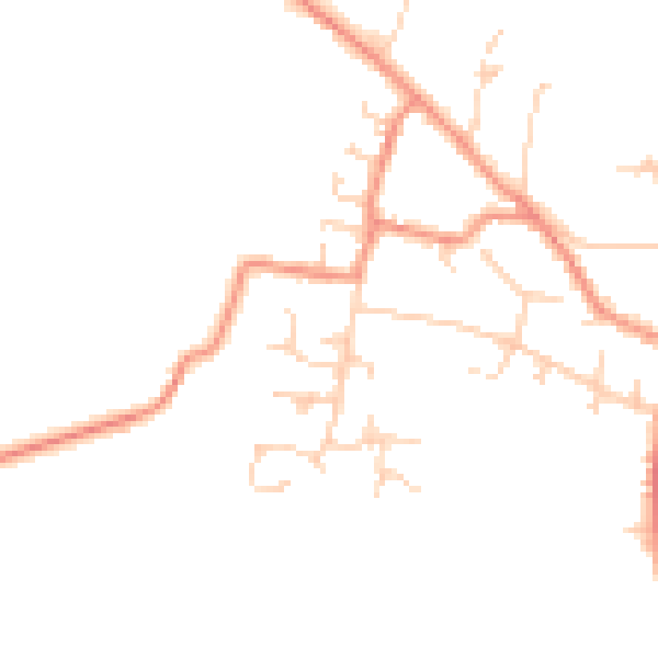 Daytime road noise heatmap for DN9 1EH
