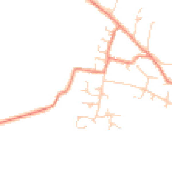 Daytime road noise heatmap for DN9 1EL