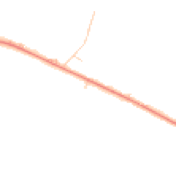 Daytime road noise heatmap for DN9 1FN